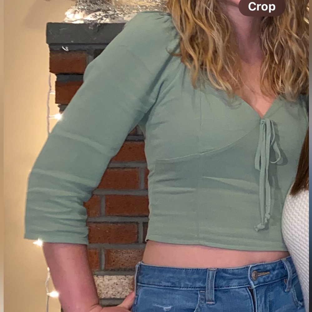 Sage green Pacsun top